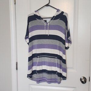 Sunday Dress Barn hoodie short sleeve size 1X NWOT